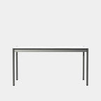 USM Haller table pearl gray white laminate (T59)