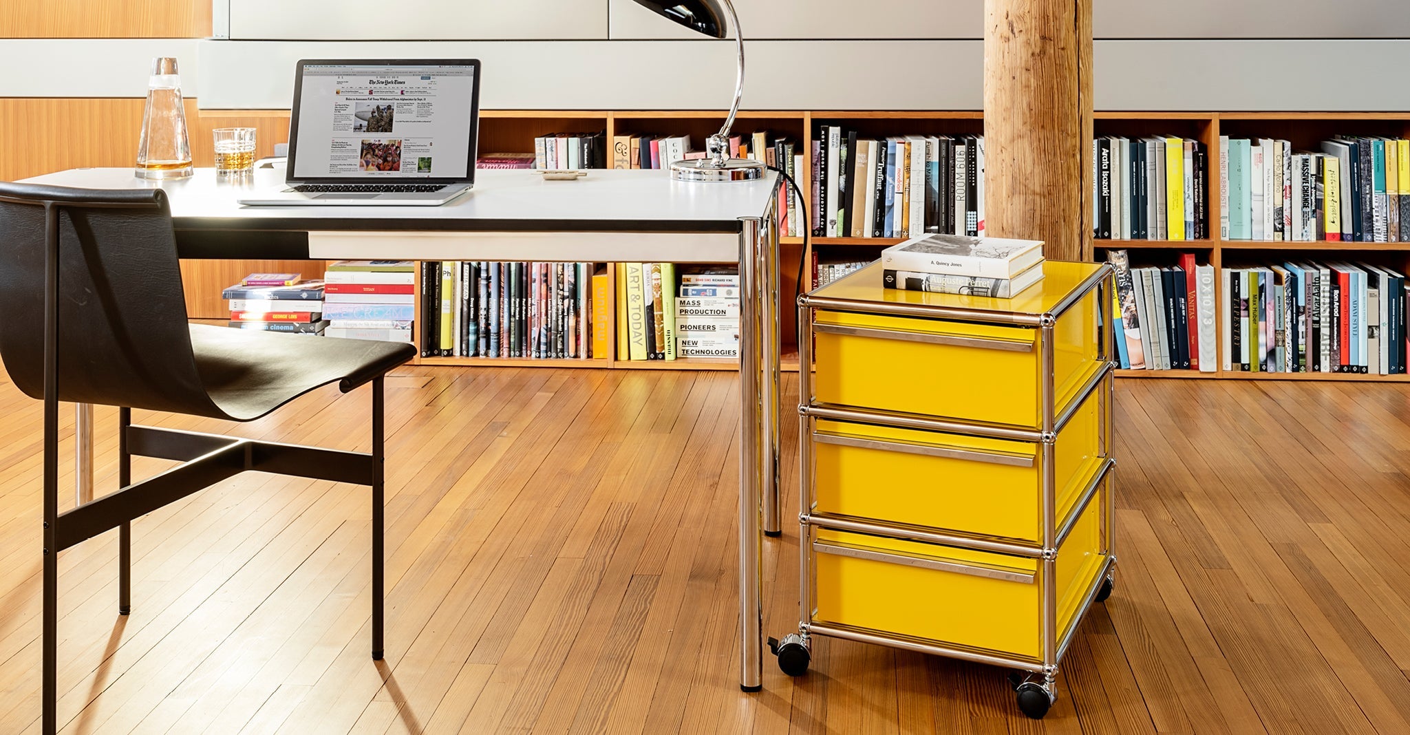 USM Haller table pearl gray white laminate (T59)