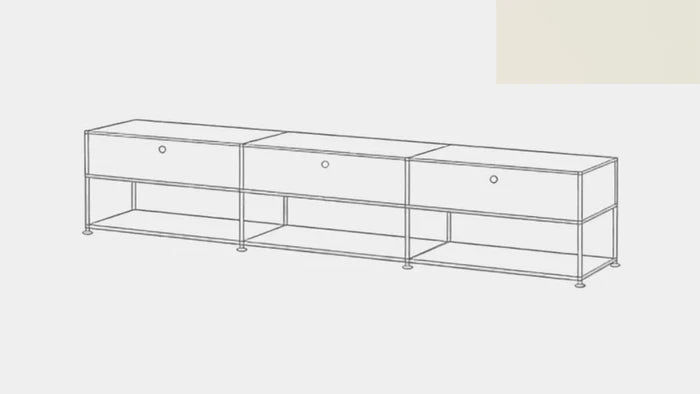 Light Gray / 3 Module